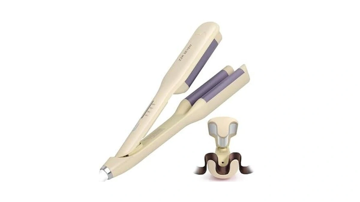 Zzr Seven Curling Iron Curling Wand Hair Crimper Waver, Hair