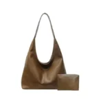 Jueixeoy Leather Hobo Bags For Women Slouchy Tote Bag Retro