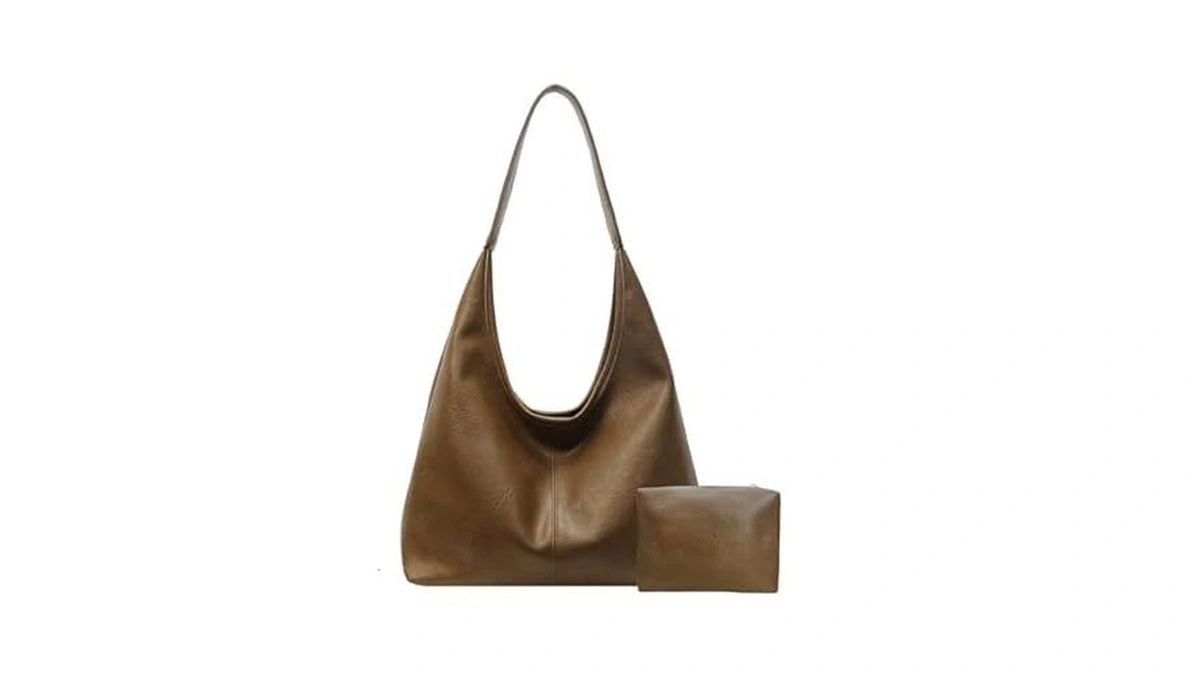 Jueixeoy Leather Hobo Bags For Women Slouchy Tote Bag Retro