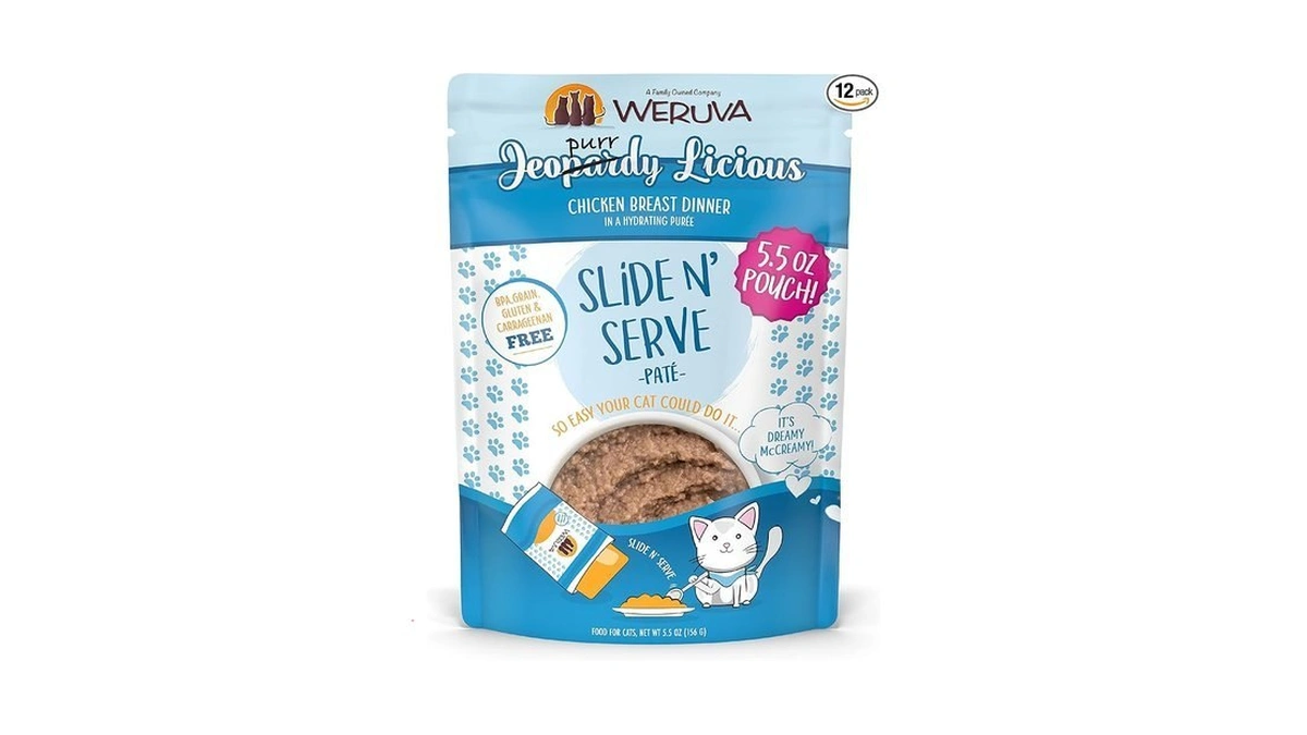 Weruva Wet Cat Food, Jeopurrdy Licious With Chicken Pate, 5.5oz