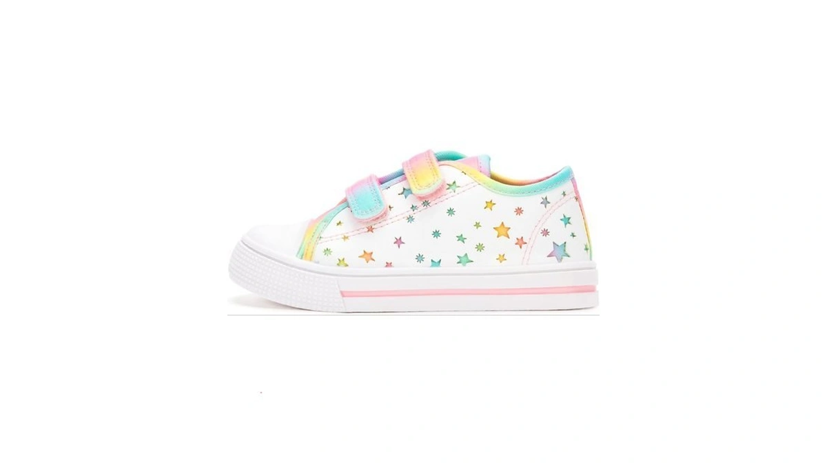 Euxterpa Kids Toddler Sneakers Girls Canvas Shoes Walking Sneaker With