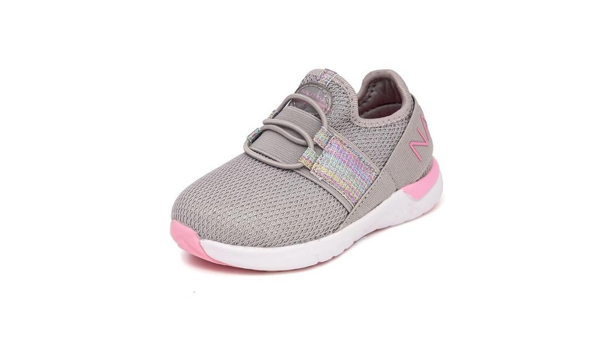 Nautica Kids Girls Toddler Sneaker Athletic Slip-on Bungee Running Tennis