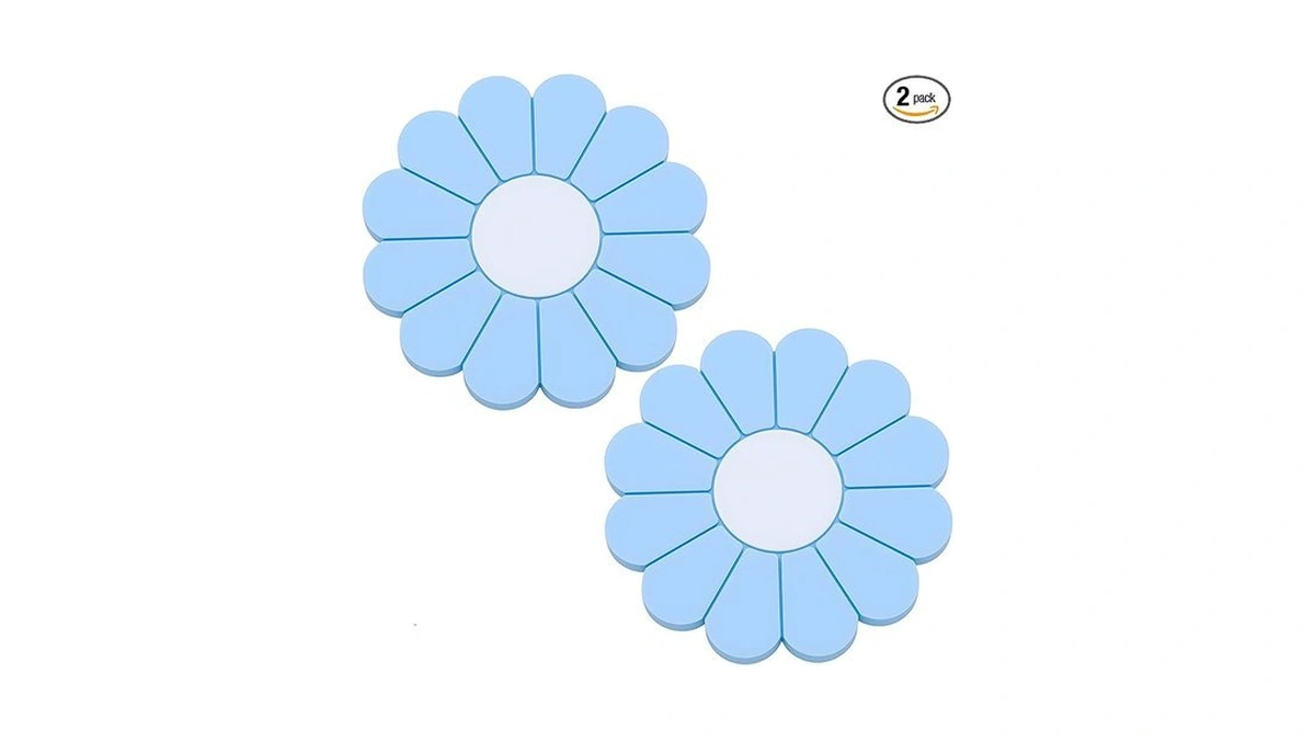 Meajoo 2-pack Car Cup Holder Coaster Inserts, Daisy Shape, 2.75