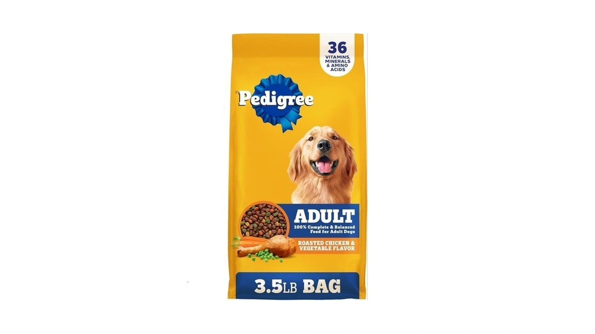 Pedigree Adult Dry Dog Food, Complete Nutrition, Roasted Chicken &