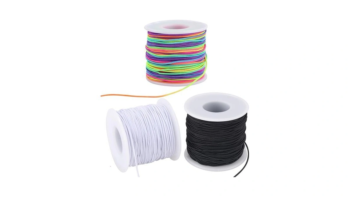 Stretchy String For Bracelets, 3 Rolls 1 Mm 495 Feet