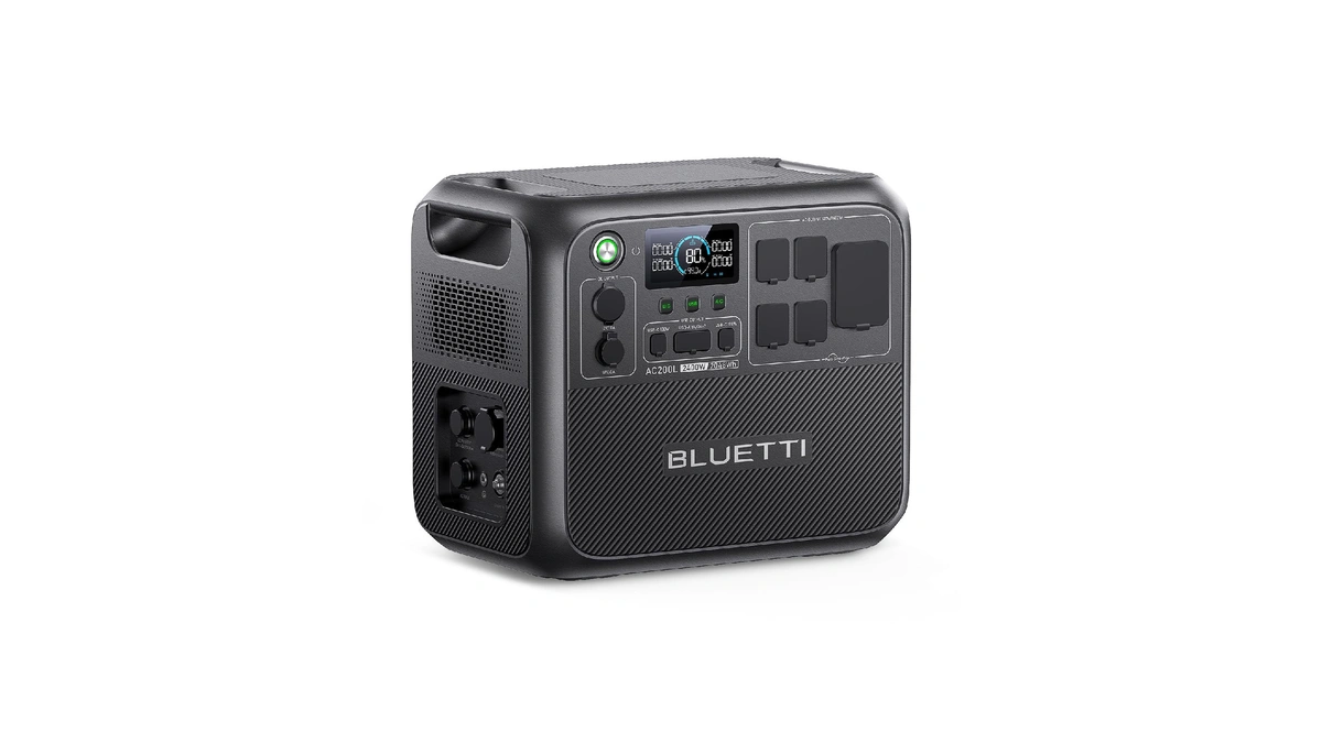 Bluetti Ac200l Portable Power Station, 2048wh Lifepo4 Battery Backup, Expandable