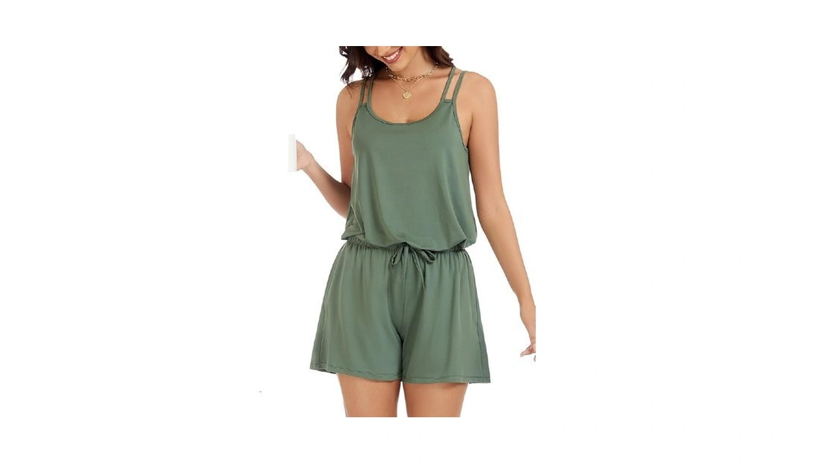 Kevamolly Olive Green Pajama Set For Women 2 Piece Lounge
