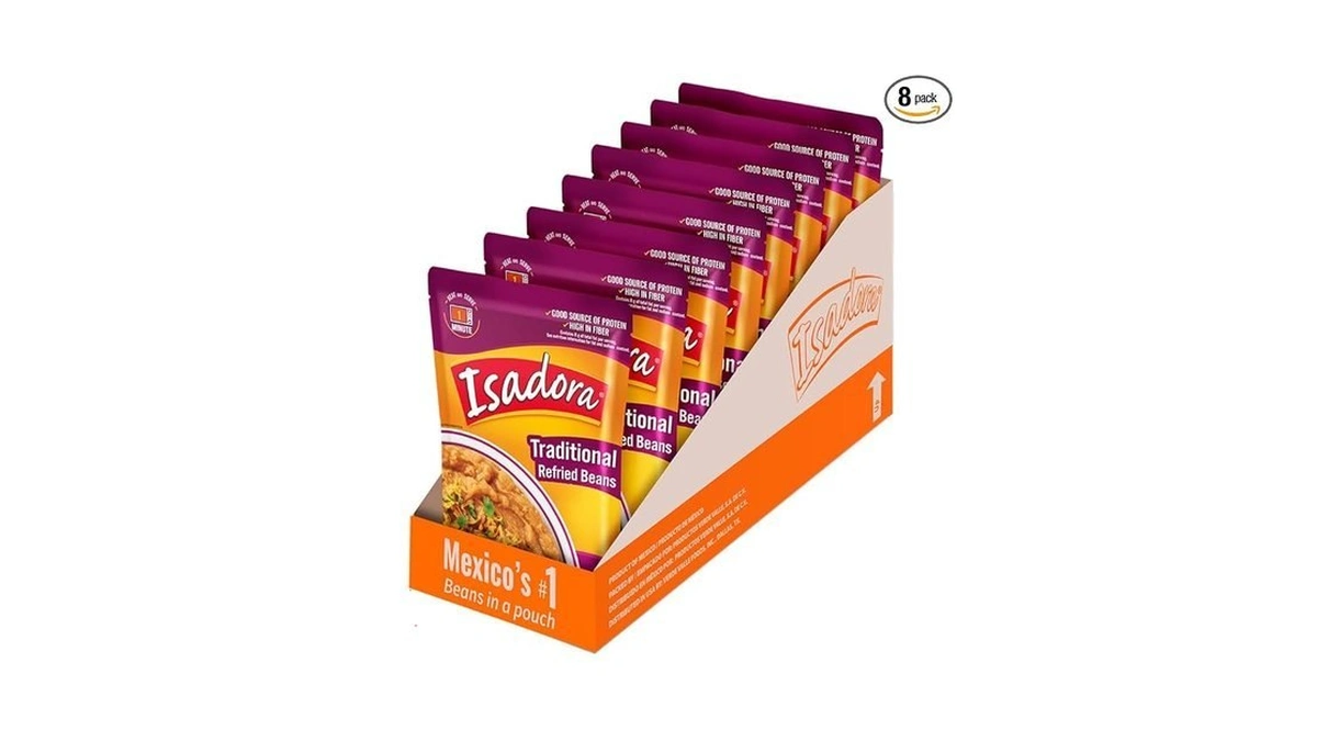 Isadora Traditional Refried Beans In Pouch (pack Of 8), Delicious