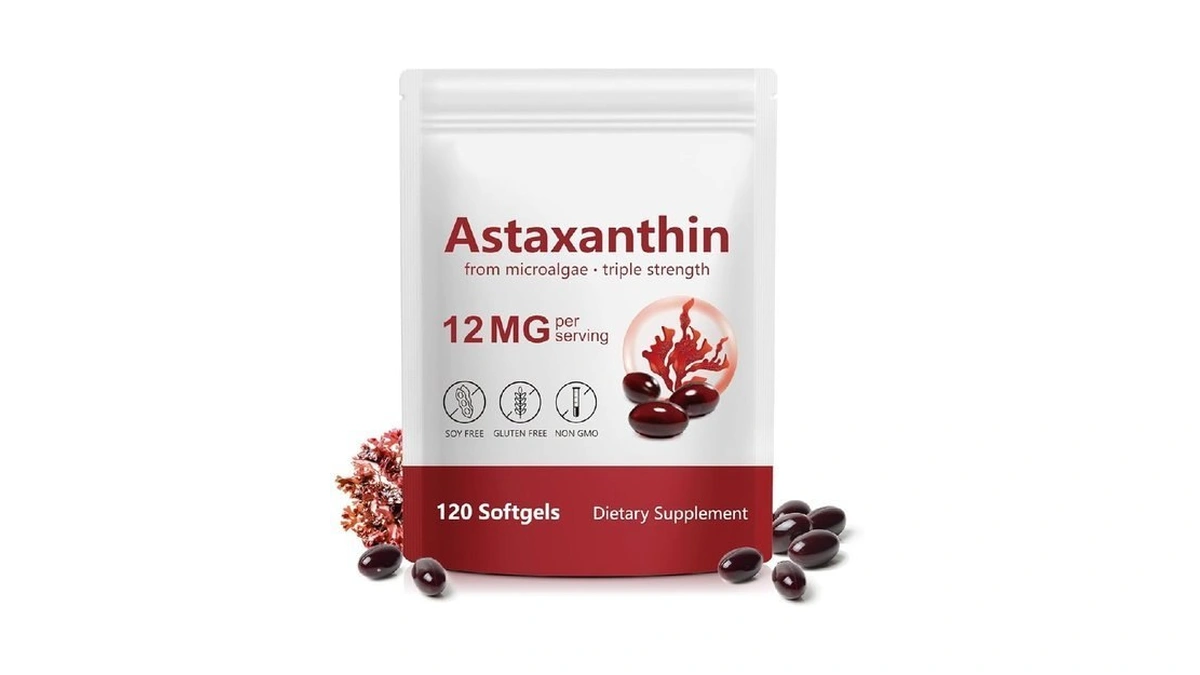 Cfxyhnox Premium Astaxanthin Supplement 12mg, 120 Softgels Astaxanthin Supplements, Non-gmo