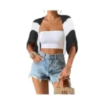 Bb&kk Womens Shrug Summer Crochet Cardigan Bolero Shrug Lightweight Batwing