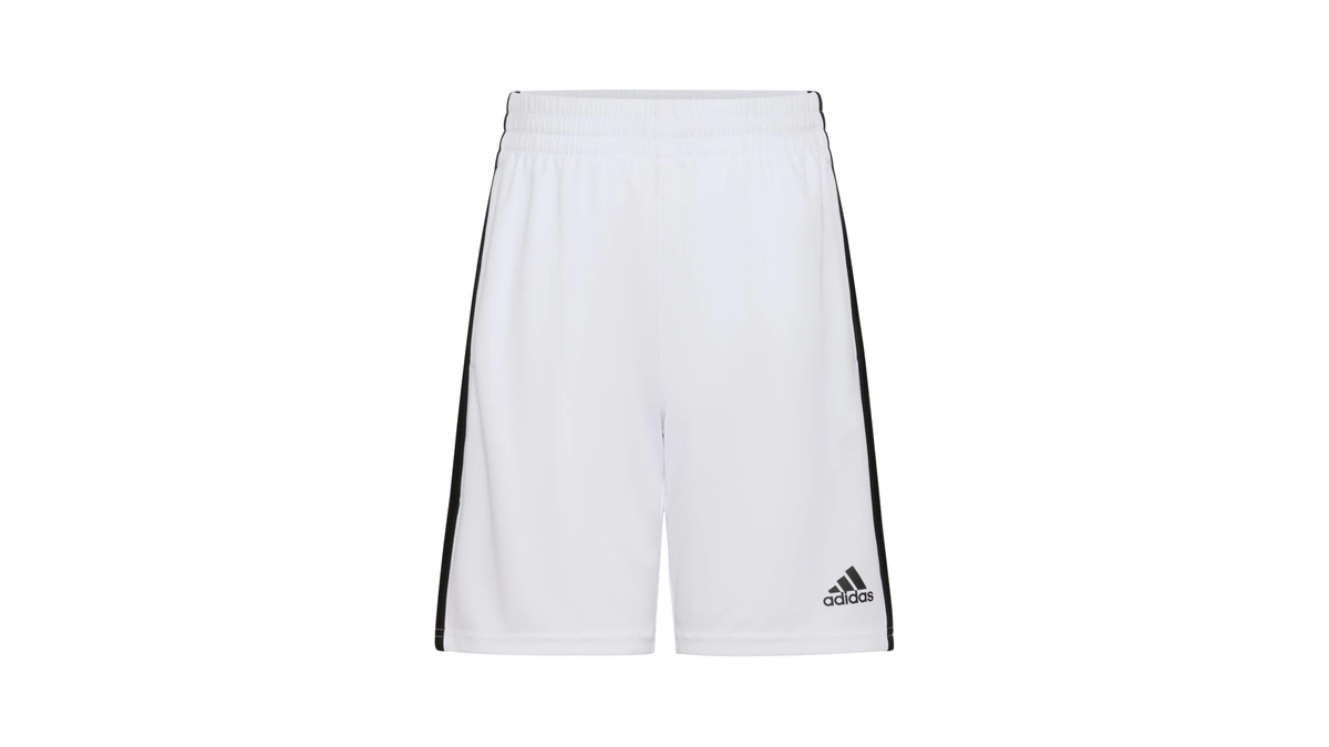 Adidas Boys Size Adi Classic 3-stripe Shorts, White, Small (8
