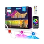 Ecoeve Permanent Outdoor Lights For House,100ft Rgb+ic Lights With 16
