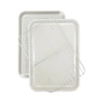 Ymiton 2-pack 9x13 Quarter Sheet Pan Baking Sheet Set With