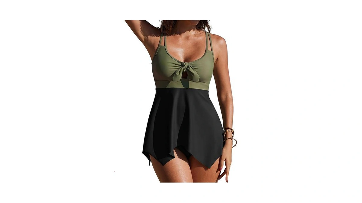 Sheshow Bathing Suit For Women Tummy Control Push Up Two