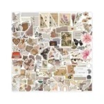 120pcs Vintage Stickers, Waterproof Scrapbook Aesthetic Sticker For Daily Planner,