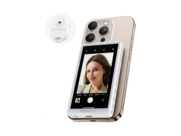 Essgaer Magnetic Phone Vlog Selfie Monitor Screen, Hd Display With