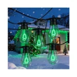 Led Outdoor String Lights, 50ft Patio Lights With 16pcs Shatterproof