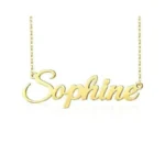 Vbaifayy Customized Name Necklace For Ladies - A Personalized 18k