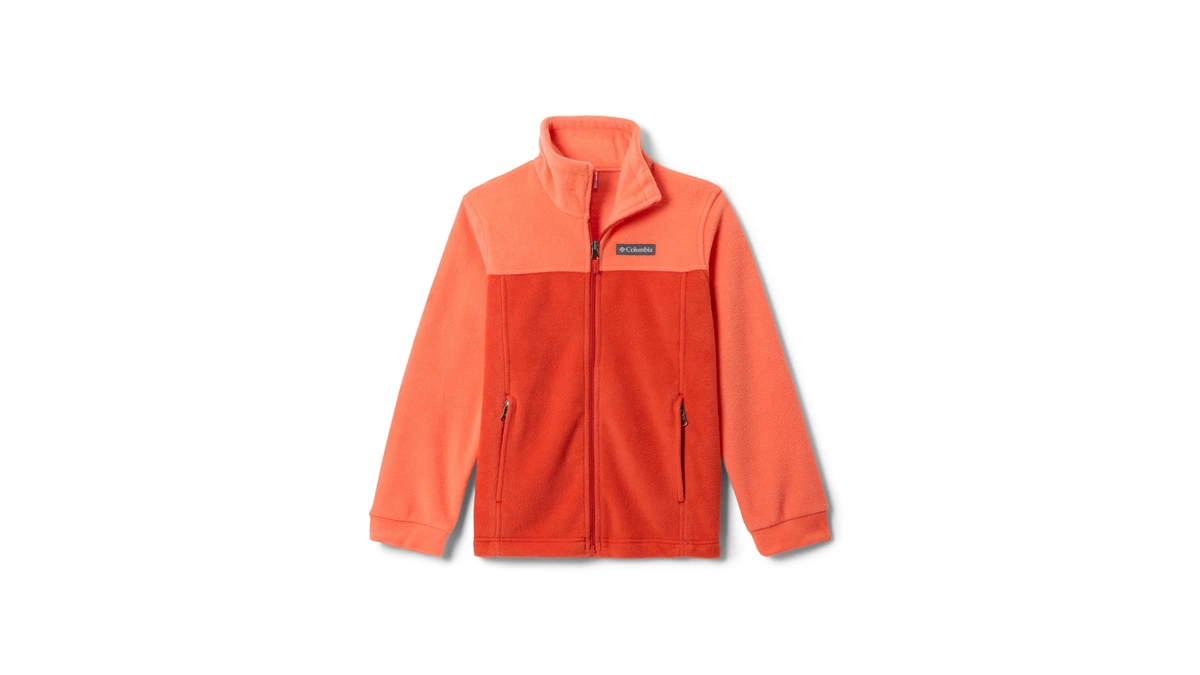 Columbia Youth Boys Steens Mountain Ii Fleece Jacket, Zing/super Sonic,