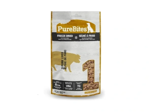 Purebites Pork Freeze Dried Dog Treats, 1 Ingredient, Made In