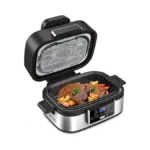 Joy Pebble Indoor Grill With Air Fry, 5-in-1 Electric Smart