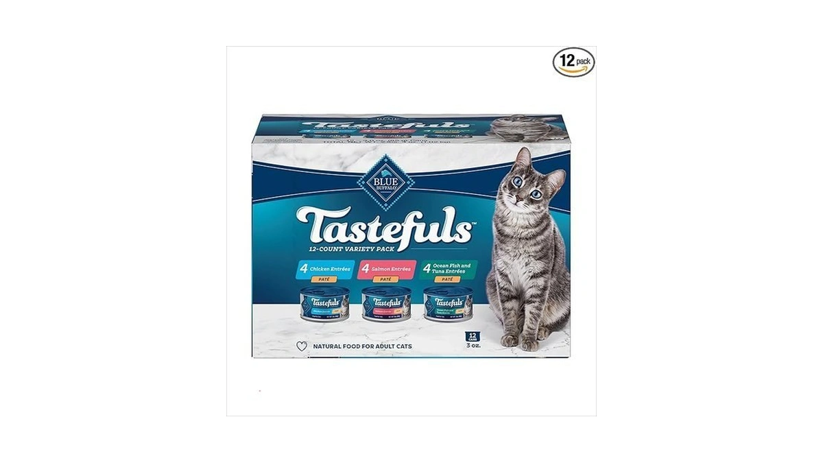 Blue Buffalo Tastefuls Natural Pate Wet Cat Food Variety Pack,