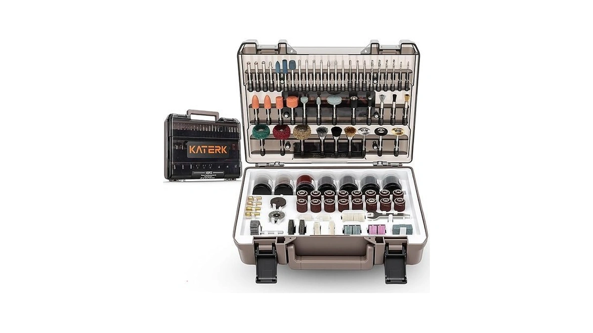 Katerk 420pcs Rotary Tool Accessories Kit Universal Drill Bit Tool