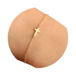 Baylay 18k Gold Plated Cross Bracelet - Trendy Gold Cross