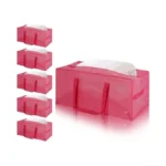 Huichuan Pink Heavy Duty Moving Bags 6-pack, 93l Extra Large