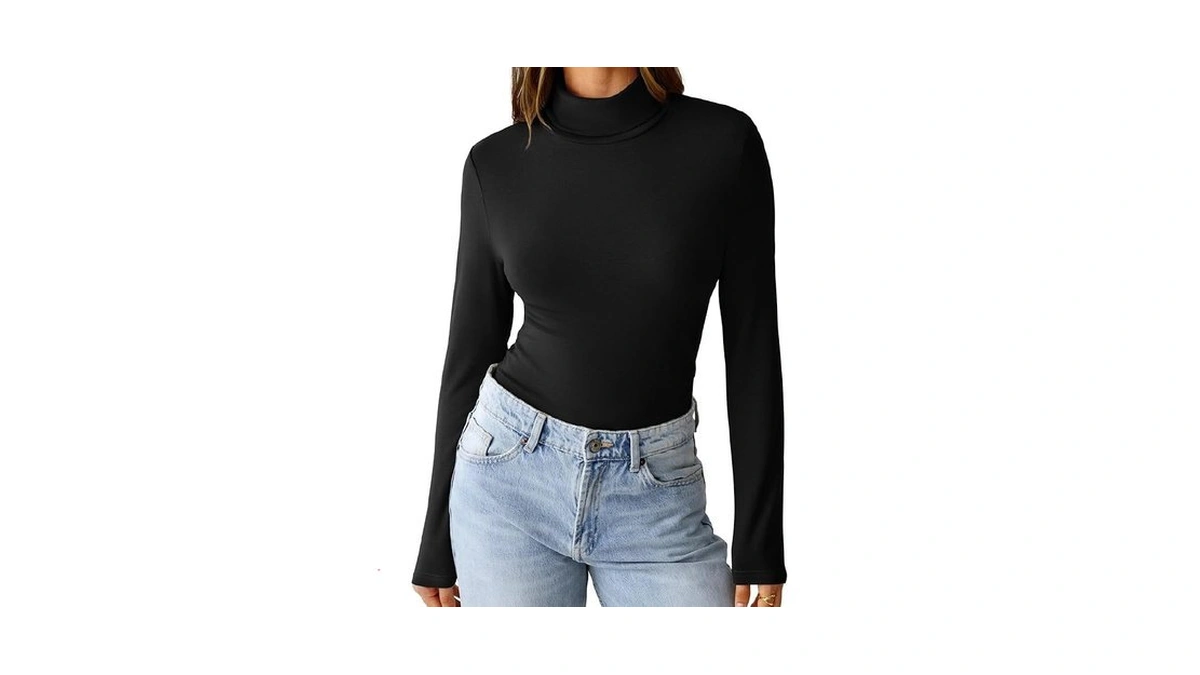Gkbk Womens Long Sleeve Shirts Mock Turtleneck Turtle Neck Fall