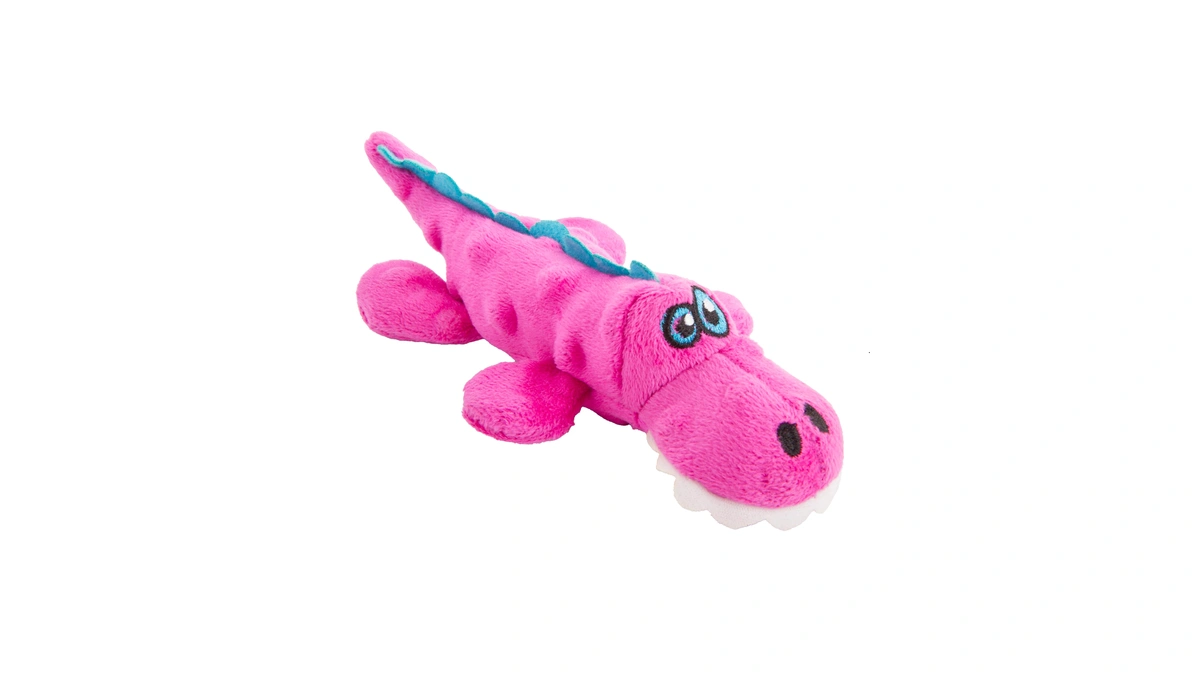 Godog Just For Me Gators Squeaky Plush Dog Toy, Chew