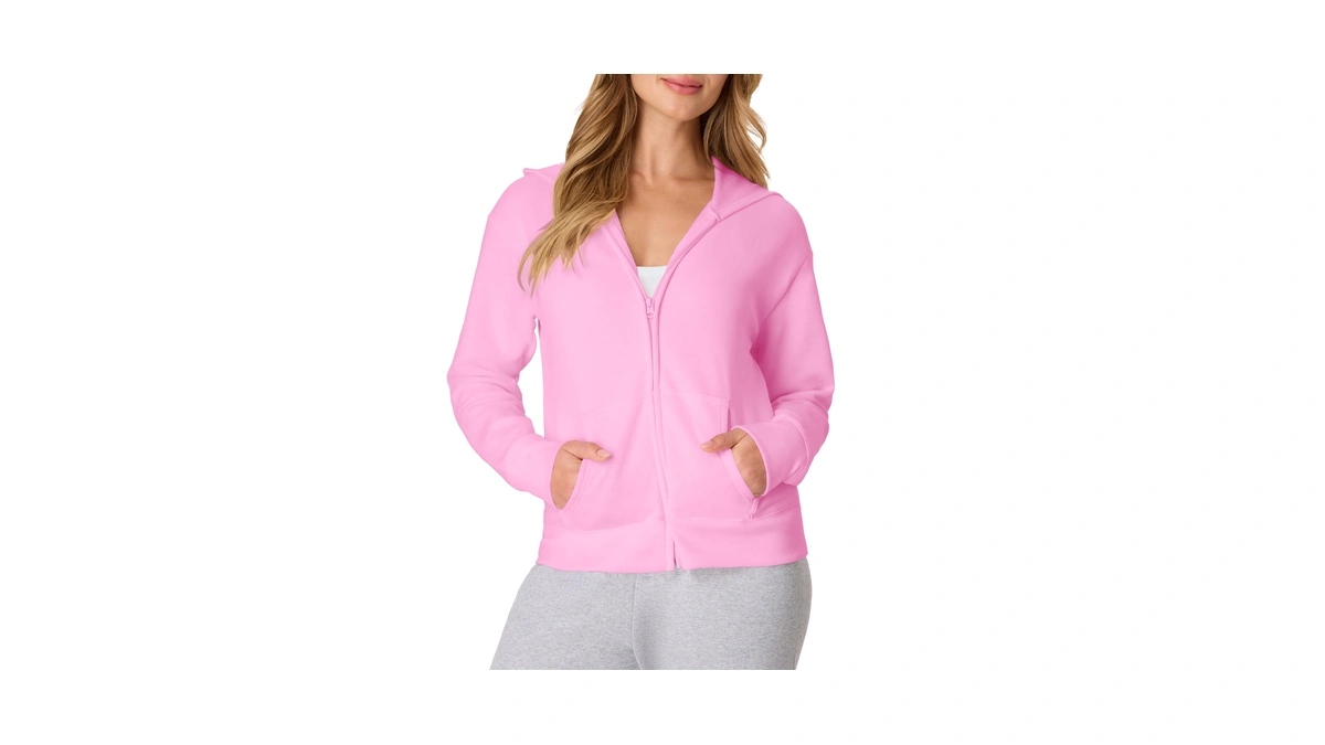 Hanes Women's Hoodie, Ecosmart Fleece Full-zip Hoodie, Zip-up Hooded Sweatshirt