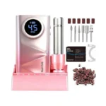 Professional Electric Nail Drill, 45000 Rpm Portable Rechargeable Nail Filemachine