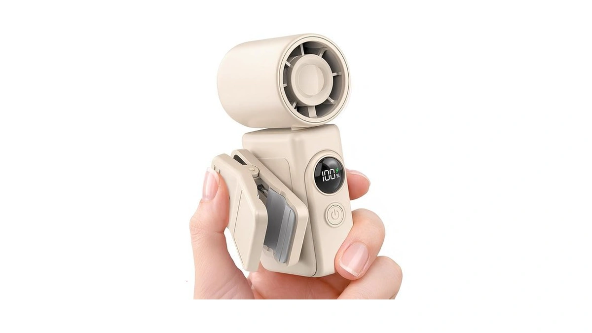 Hotsales Clip-on Portable Fan, 13500 Rpm High-speed Rechargeable Handheld Mini