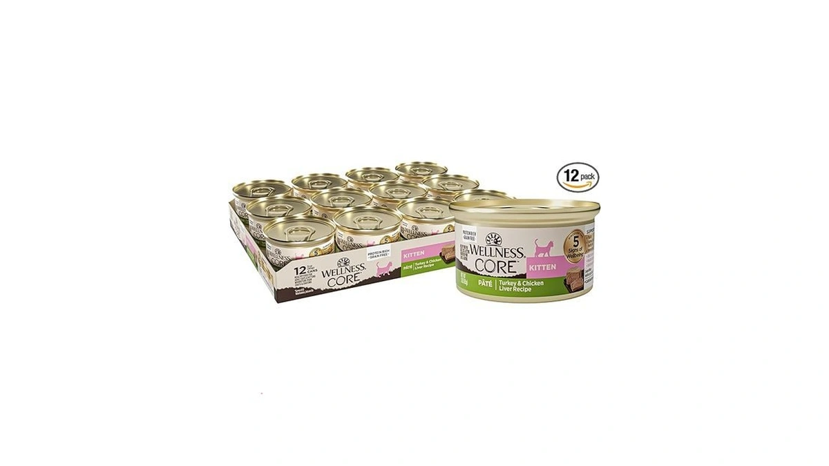 Wellness Core Pate Kitten Canned Wet Cat Food, Natural, Protein
