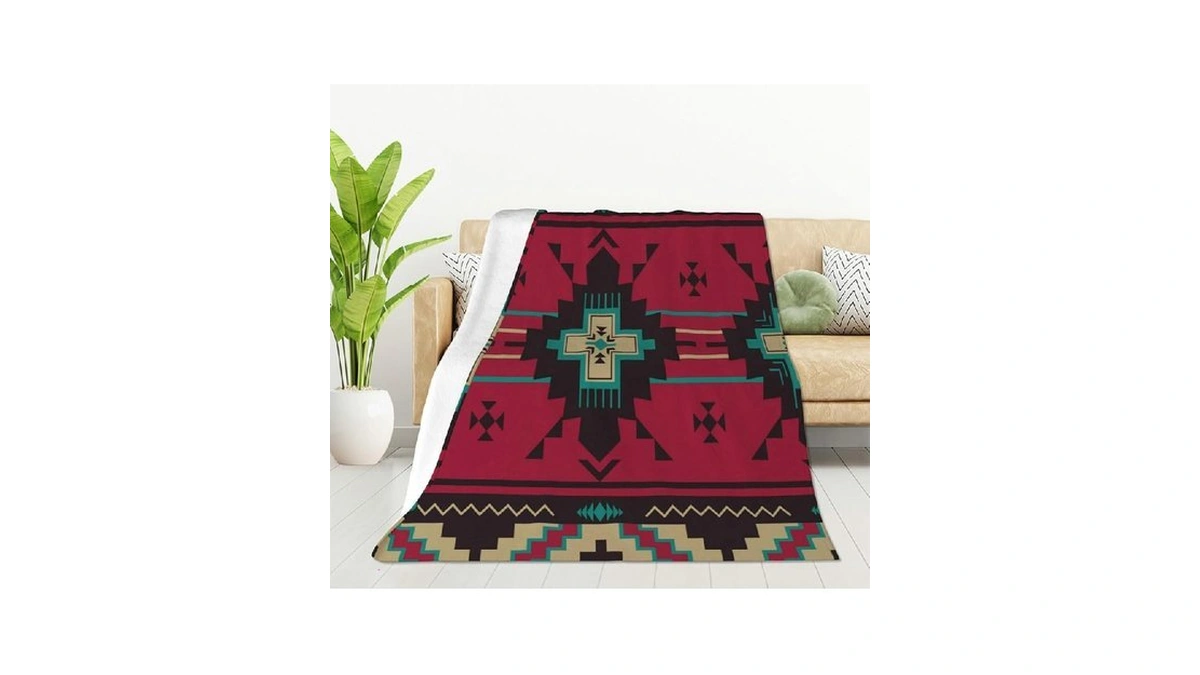 Hgod Designs Ethnic Pattern Blanket Southwest American Indian Aztec Print