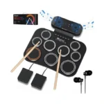 Rhymo Portable Electronic Drum Set, 9-pad Roll-up With Built-in Speaker,