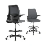 Beryth Drafting Chair,tall Office Chair With Adjustable Footrest Ring,lumbar Support,ergonomic