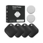 Android Tracker Tags 4 Pack And 2pcs Cr2032 Batteries, Smart