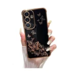 Ztofera Phone Case For Samsung Galaxy S25 Plus,luxury Plating Butterfly