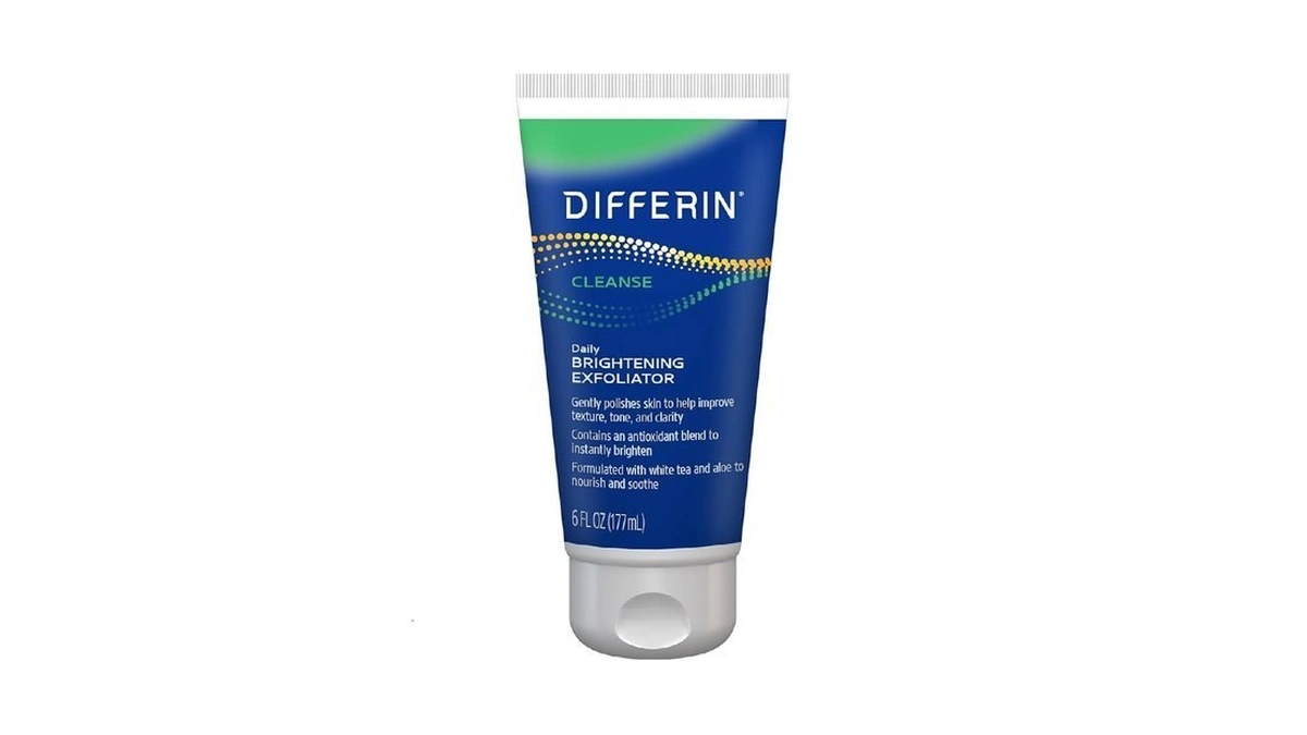 Differin Face Scrub Daily Brightening Exfoliator, Improves Tone And Texture