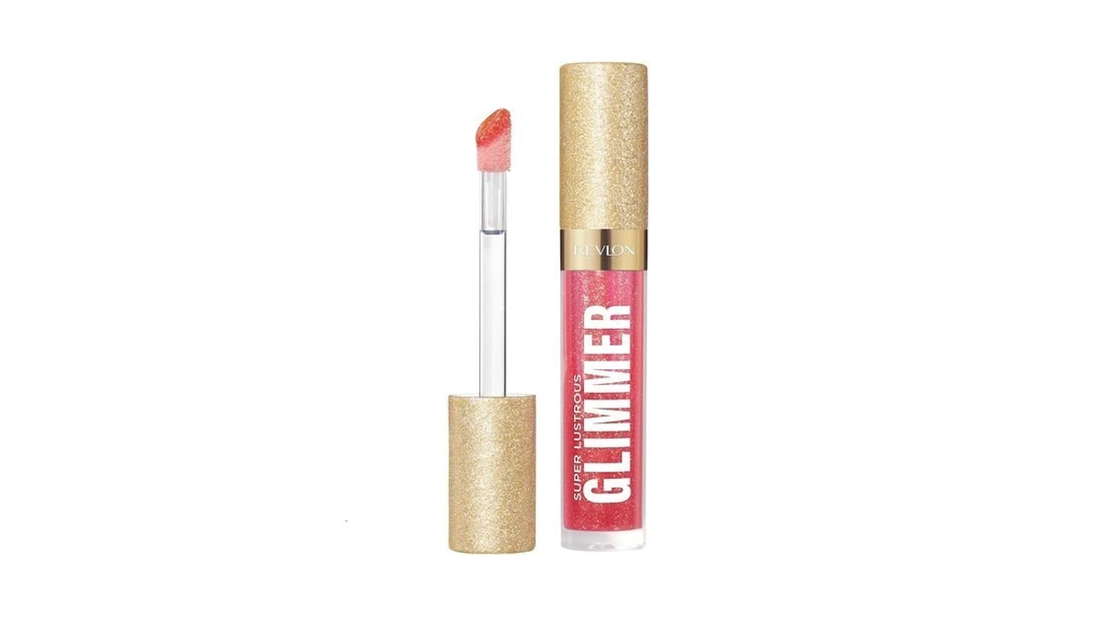 Revlon Super Lustrous Glimmer Gloss, Non-sticky Hydrating Lip Gloss, High-shine