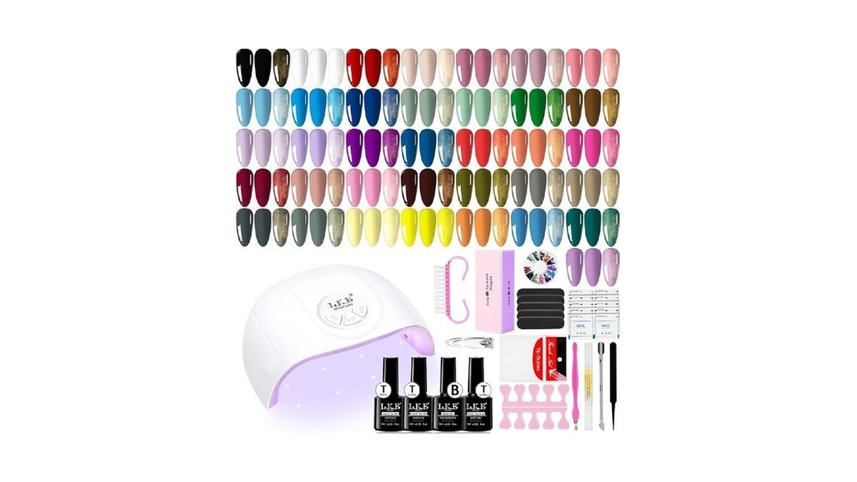 Gel Nail Polish Kit With Uv Light, Arcweisso 36 Colors