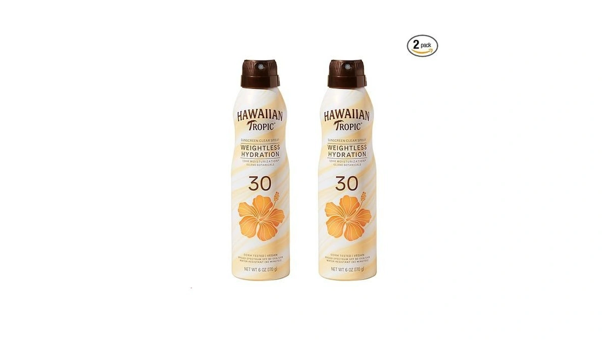 Hawaiian Tropic Weightless Hydration Clear Spray Sunscreen Spf 30, 6
