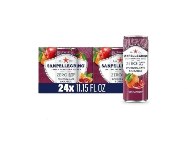 Sanpellegrino Zero Grams Added Sugar Pomegranate & Orange Italian Sparkling