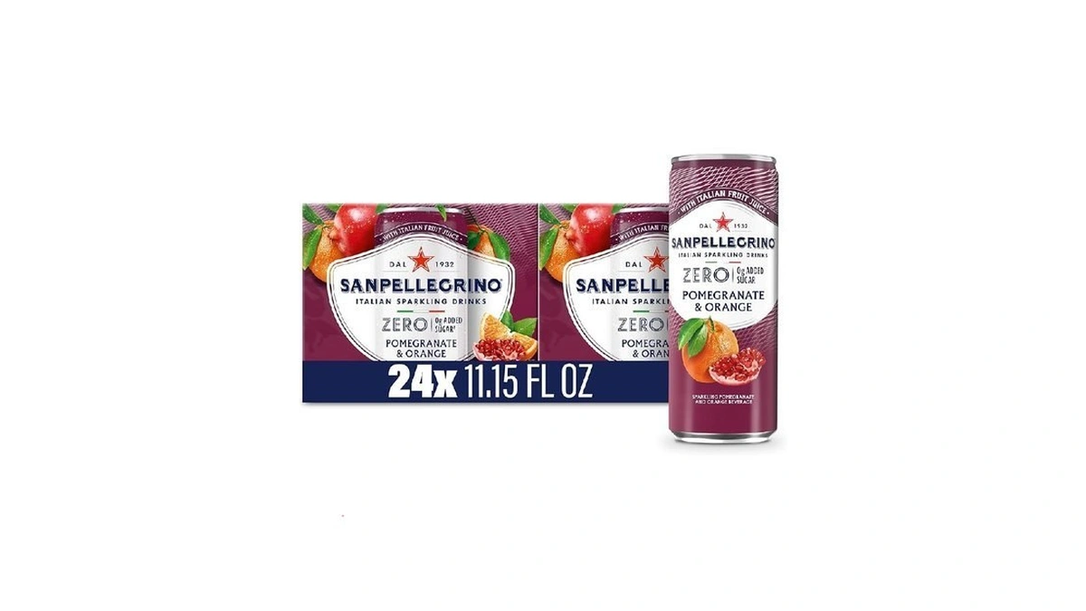 Sanpellegrino Zero Grams Added Sugar Pomegranate & Orange Italian Sparkling