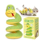 Retro Shaw 11" Realistic Snake Cat Toy β Interactive Kicker