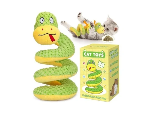 Retro Shaw 11" Realistic Snake Cat Toy – Interactive Kicker