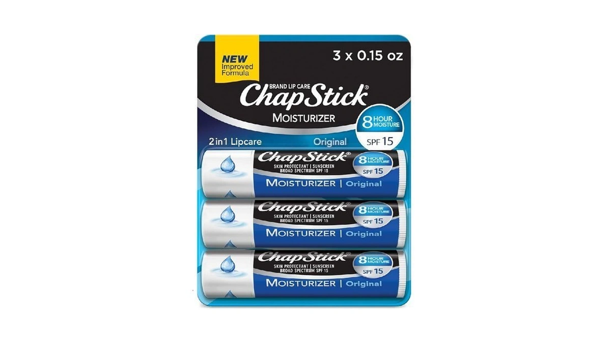 Chapstick Moisturizer Original Lip Balm Tubes, Spf 15 And Skin