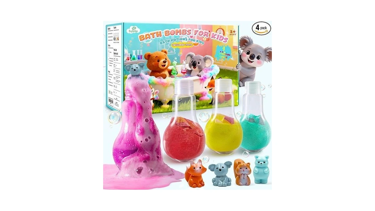 Suyfeifan Bath Bombs For Kids With Surprise Toys Inside Koala